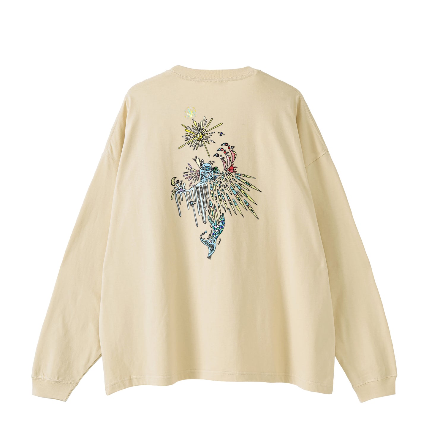 Guobirdon loose-fitting silhouette long sleeve T