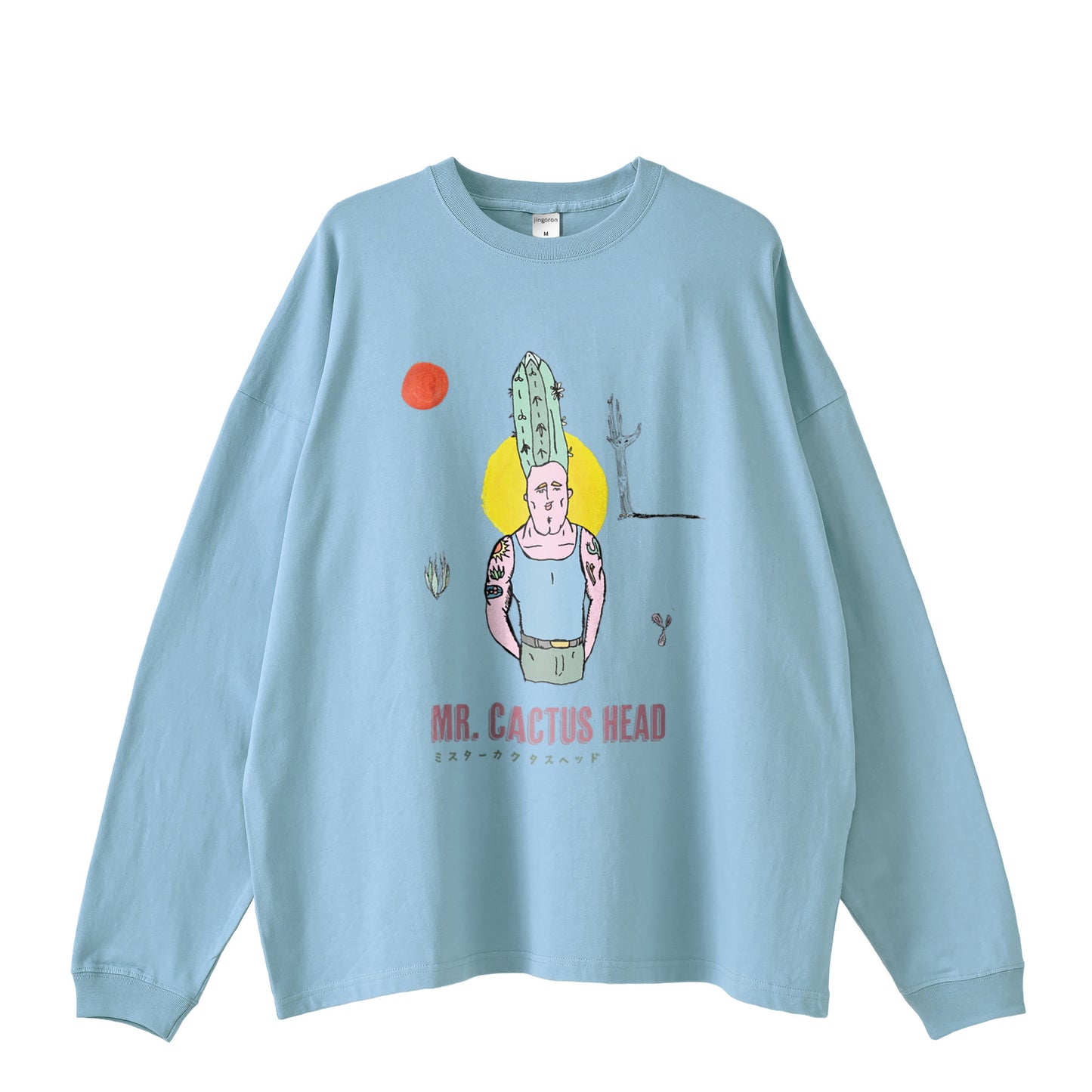 Mr. Cactus Head Long Sleeve T-shirts