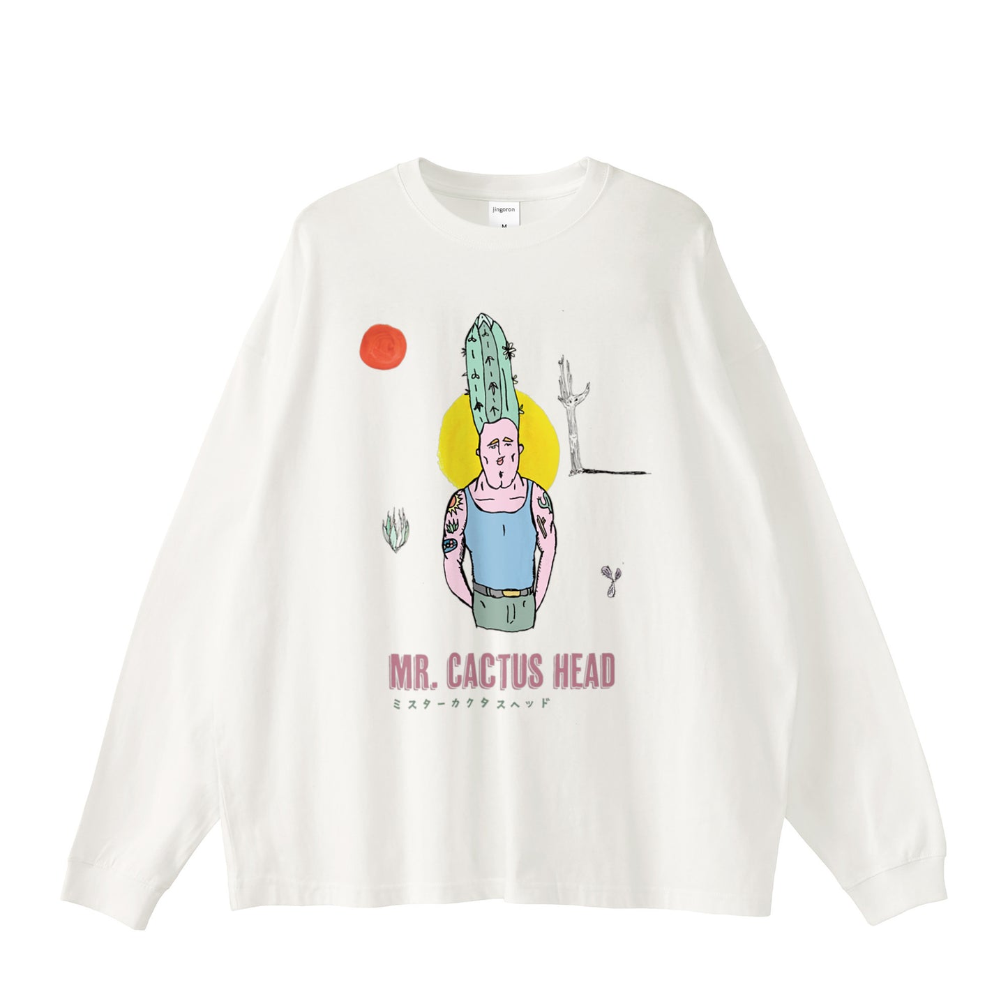 Mr. Cactus Head Long Sleeve T-shirts